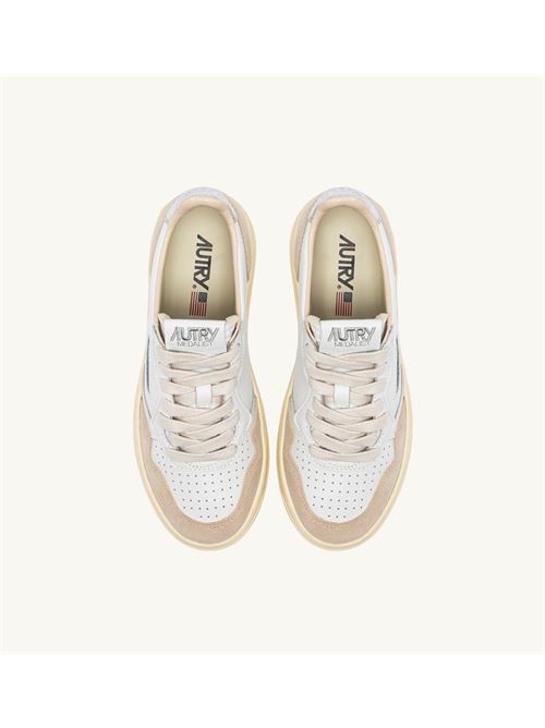 MEDALIST LOW WOM - LEAT/SUEDE WHT/SILVER AUTRY | AULW - LS74/LS74